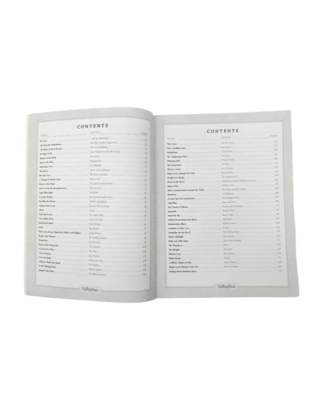 Rolling Stone 500 Greatest Songs Guitar Classics Vol 1 Easy Guitar TAB Book